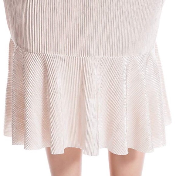 Plus Size Blush Hourglass Mermaid Midi Skirt - Picture 4 of 6